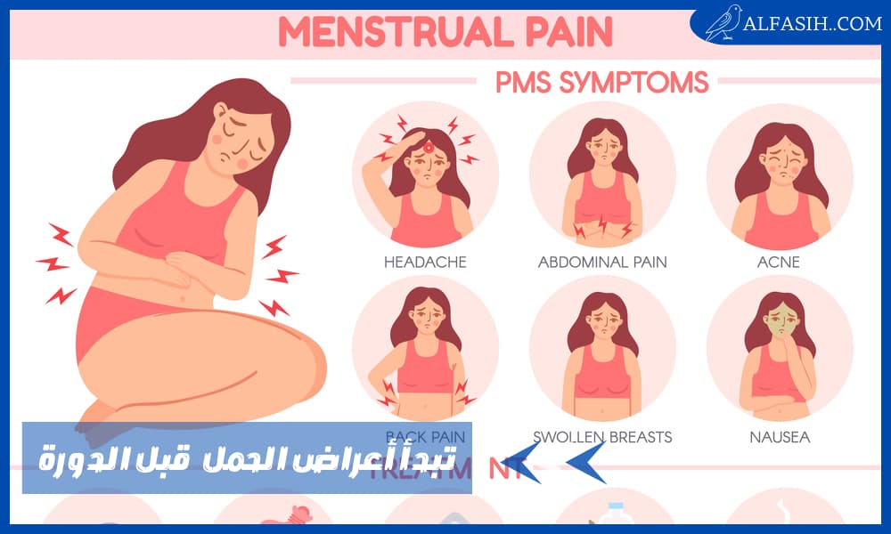 متى تبدأ أعراض الحمل بالظهور قبل الدورة