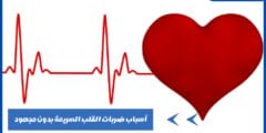 أسباب ضربات القلب السريعة بدون مجهود وعلاجها وكيفية الوقاية منها