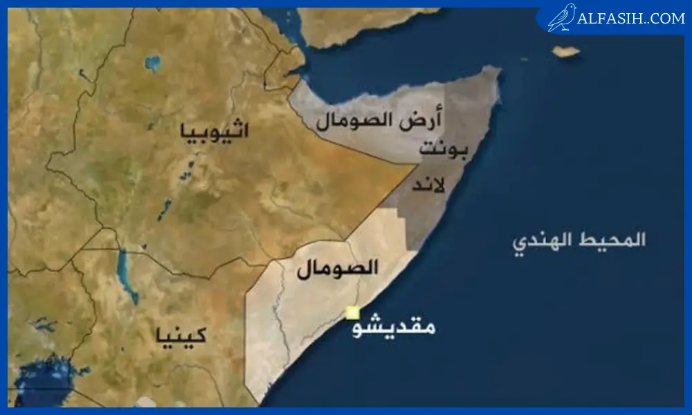 خريطة الصومال بالمدن كاملة 20241