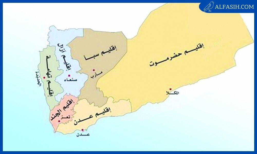 خريطة اليمن بالمدن كاملة صماء