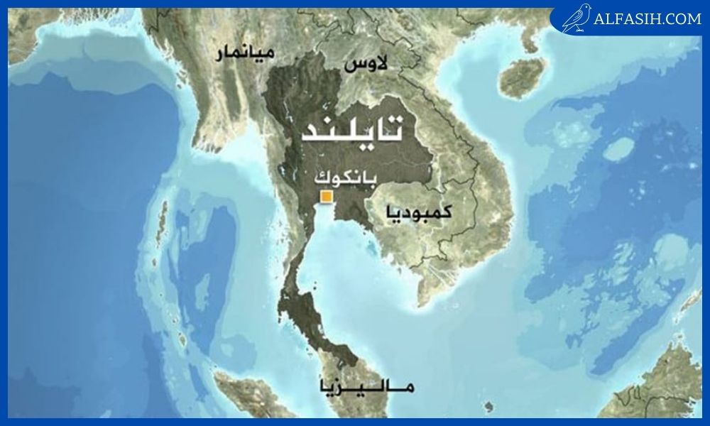 خريطة تايلاند والدول المجاورة كاملة بالعربي 2