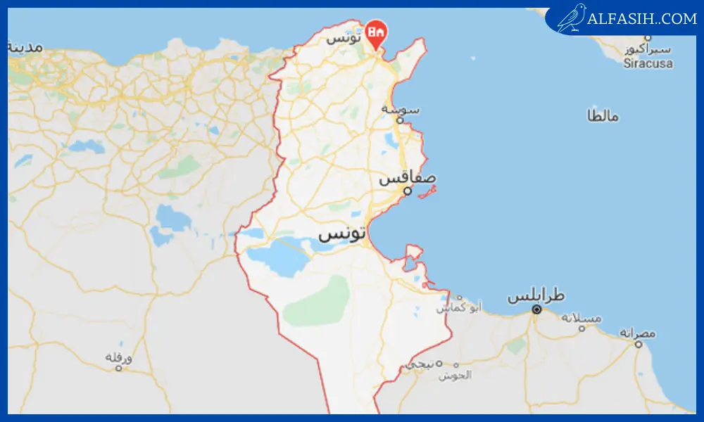 خريطة تونس بالمدن كاملة2