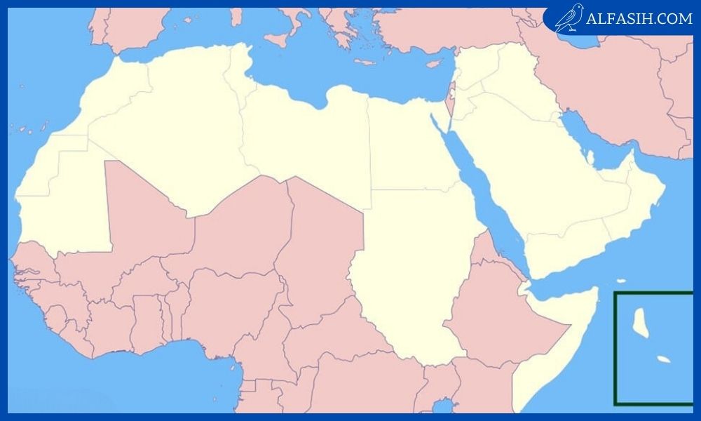خريطة دول الخليج العربية صماء كاملة 1
