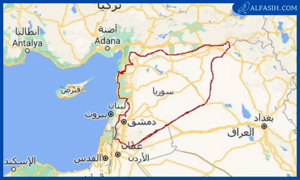 خريطة سوريا بالمدن كاملة 20241