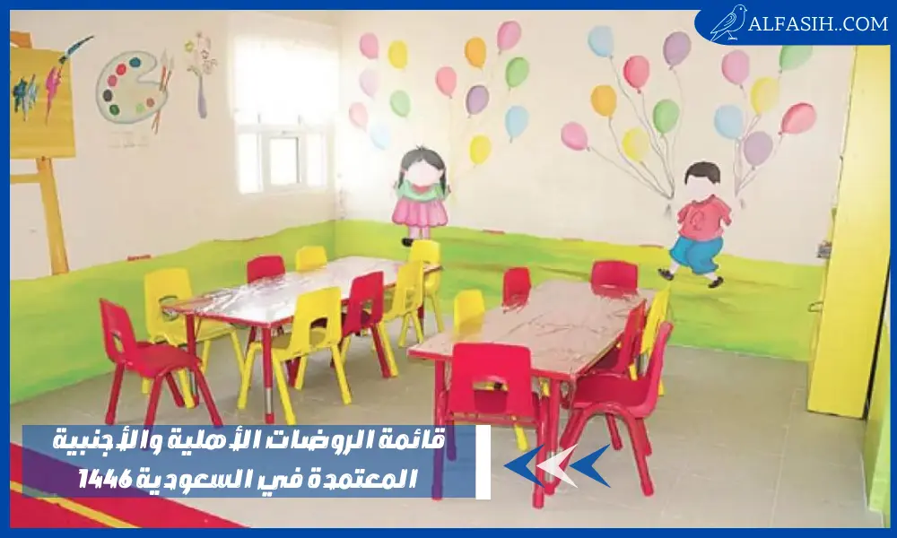 قائمة الروضات الأهلية والأجنبية المعتمدة في السعودية 1446