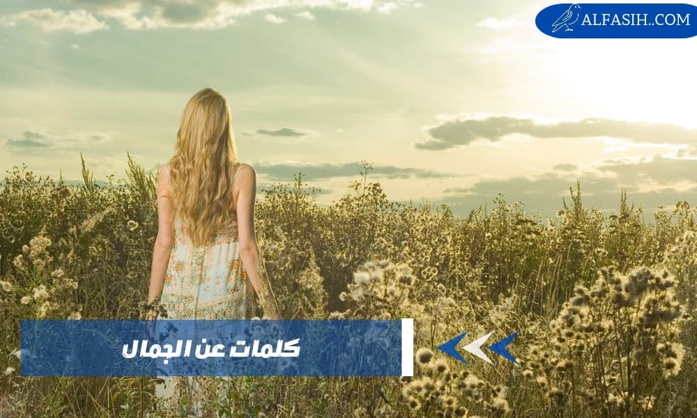 كلمات عن الجمال معبرة وجميلة