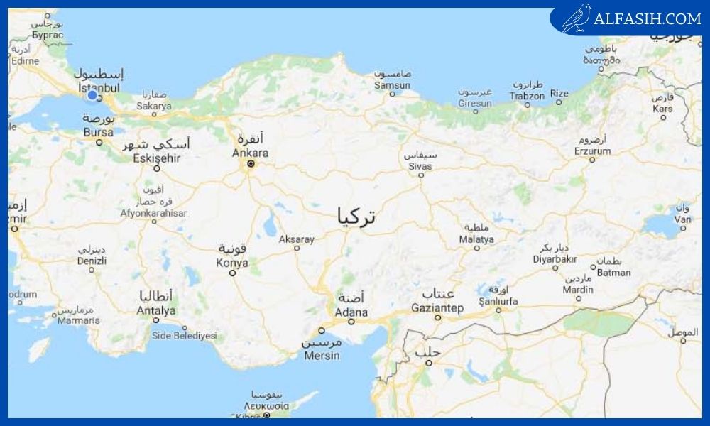 خريطة تركيا والدول المجاورة بالعربي 1