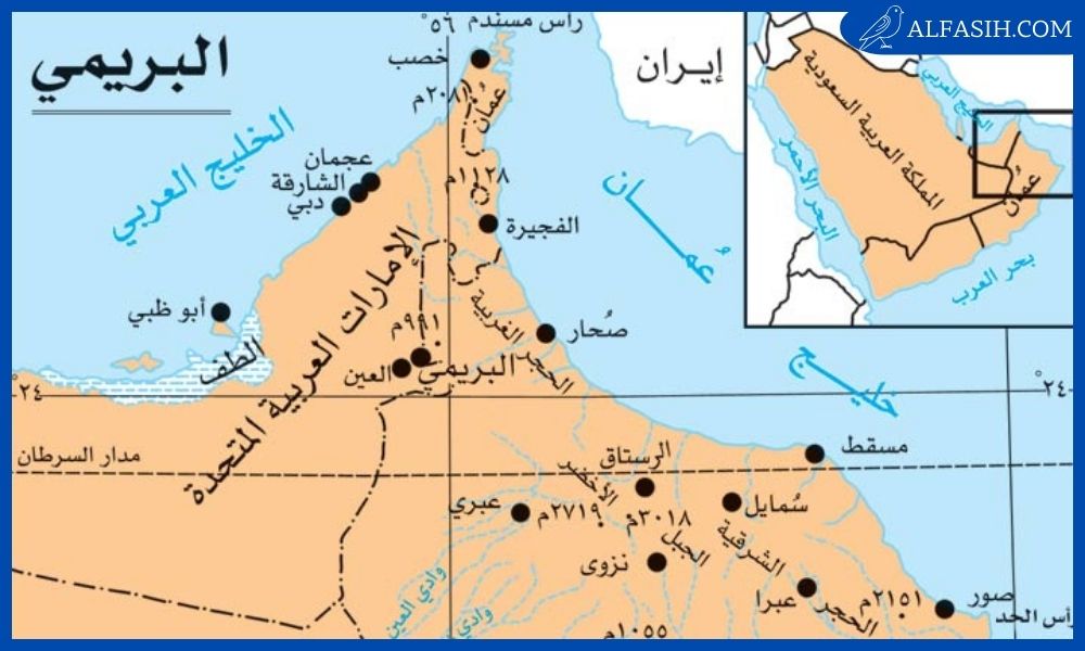 خريطة سلطنة عمان بالمدن كاملة 1