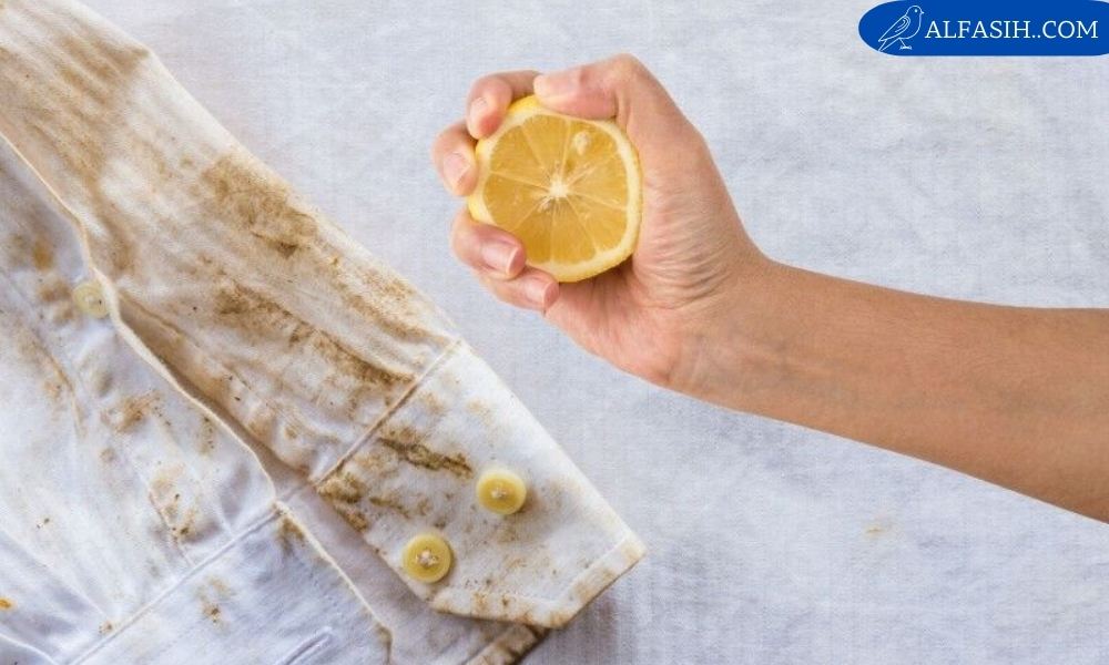 طريقة إزالة الصدأ من الملابس بملح الليمون