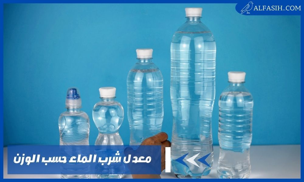 معدل شرب الماء حسب الوزن